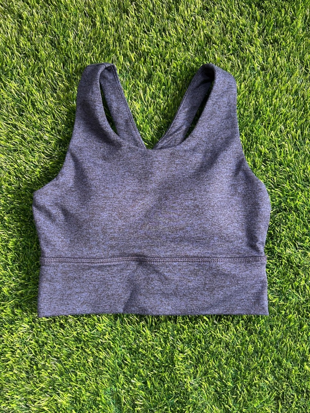 Women's Seamless Navy Racerback Sports Bra